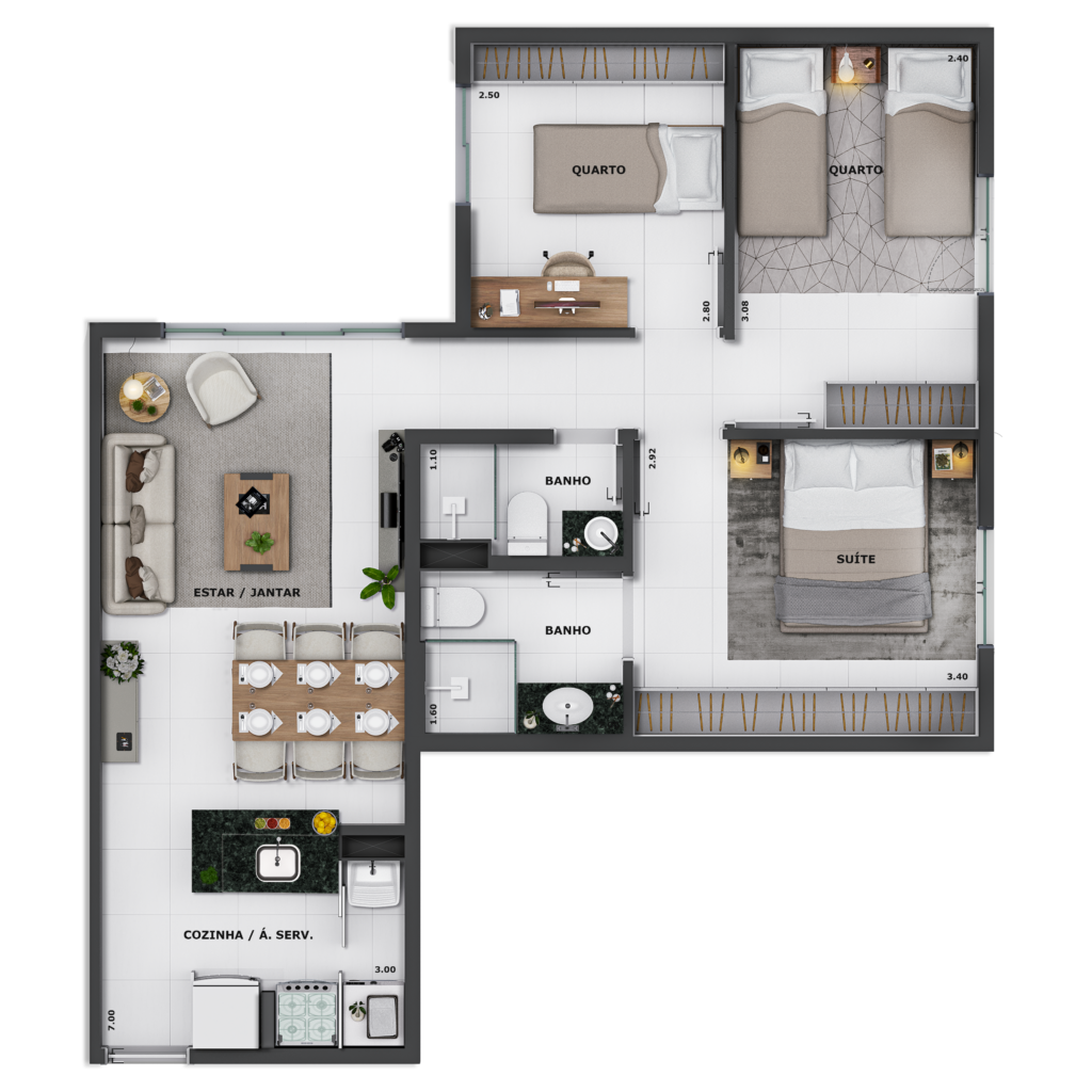 3 QUARTOS
